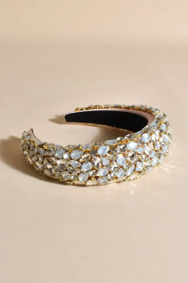 Adorne - Race Day Jewelled Headband  Crystal/Opal 0745