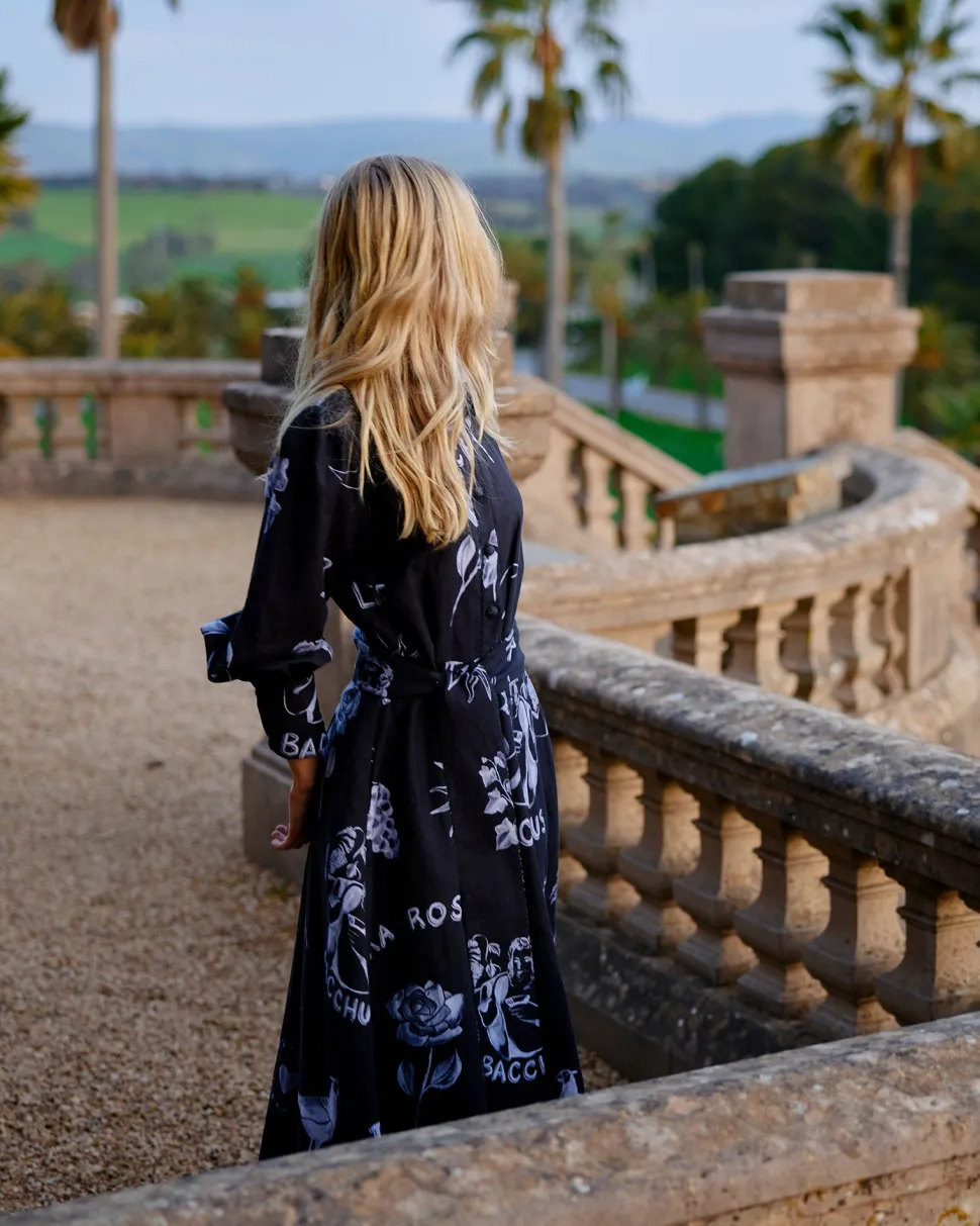 binny__bacchus_printed_co_4.webp Binny - BACCHUS Printed cotton linen maxi dress with tie - The Elements