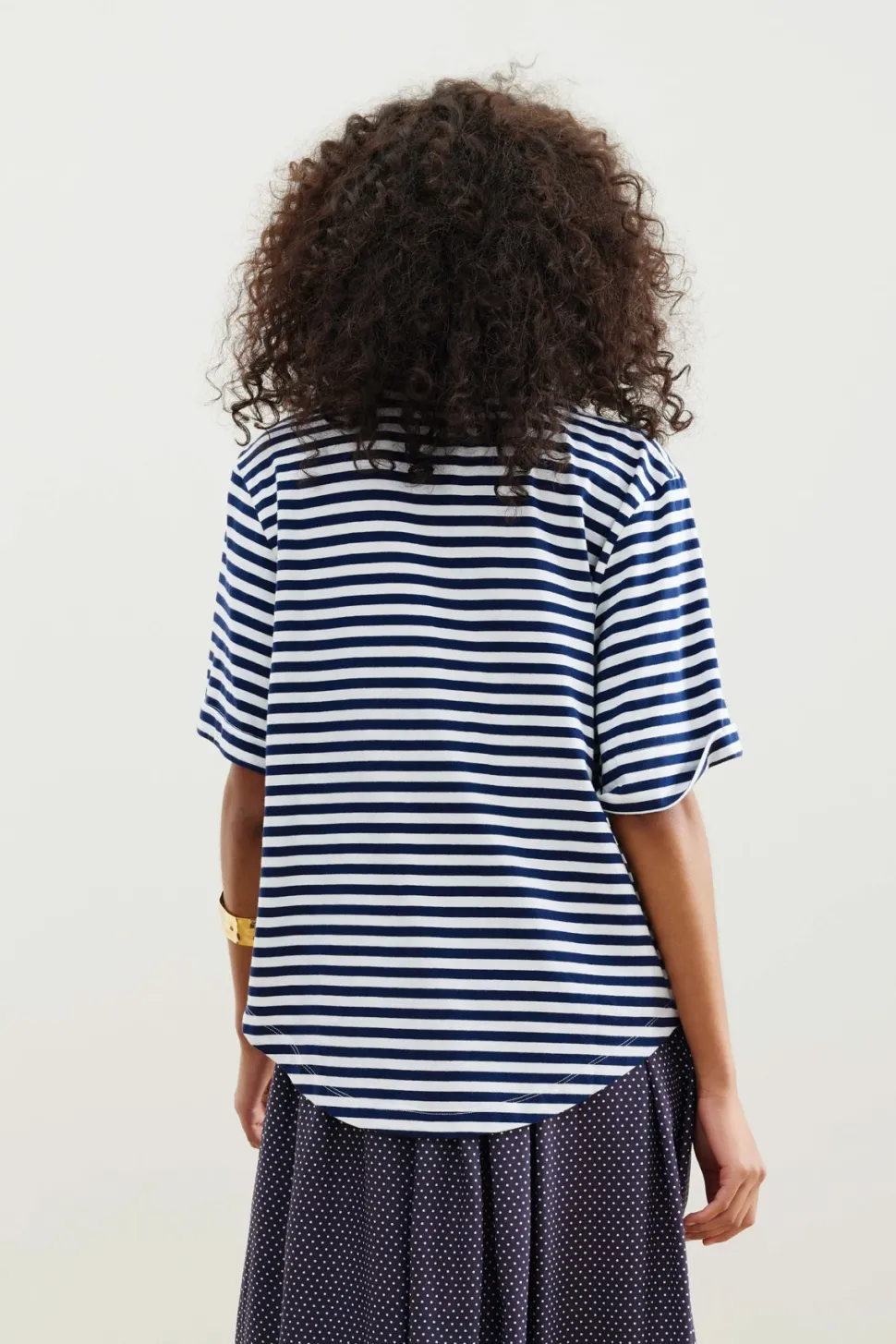 binny__hotel_playa_hermos_4.webp Binny - HOTEL PLAYA HERMOSA - Navy - Cotton Stripe T-Shirt