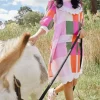 Binny - LADY WHISTLEDOWN - Frill Midi Dress - Pink Check