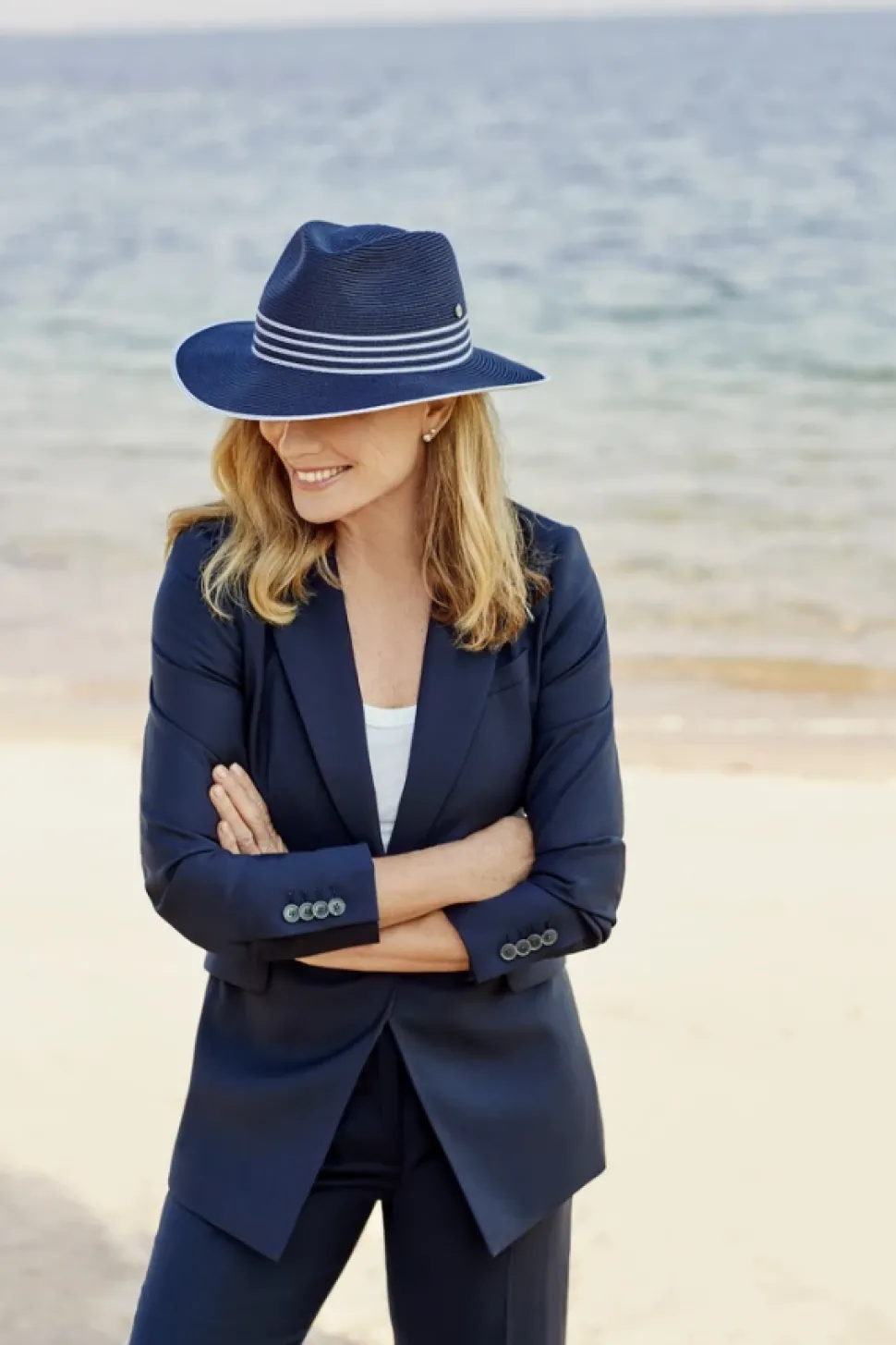 canopy_bay_by_deborah_hut_0-6.webp Canopy Bay by Deborah Hutton - Hat - Bonville Flexibraid - Navy/White