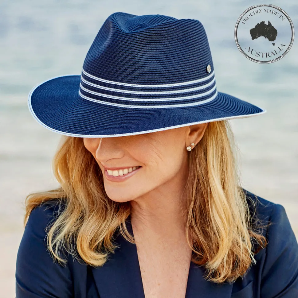 canopy_bay_by_deborah_hut_2-6.webp Canopy Bay by Deborah Hutton - Hat - Bonville Flexibraid - Navy/White