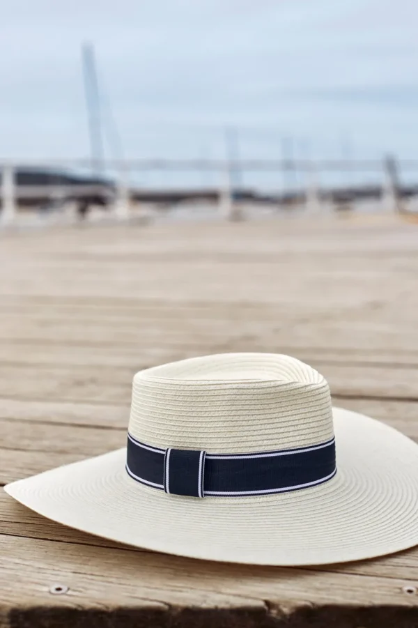 Canopy Bay by Deborah Hutton - Hat - Amalfi Flexibraid Wide BrimFedora - Ivory