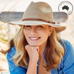 Canopy Bay by Deborah Hutton - Hat - Bedarra - Natural w Tan Trim