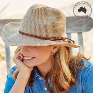 Canopy Bay by Deborah Hutton - Hat - Bedarra - Natural w Tan Trim