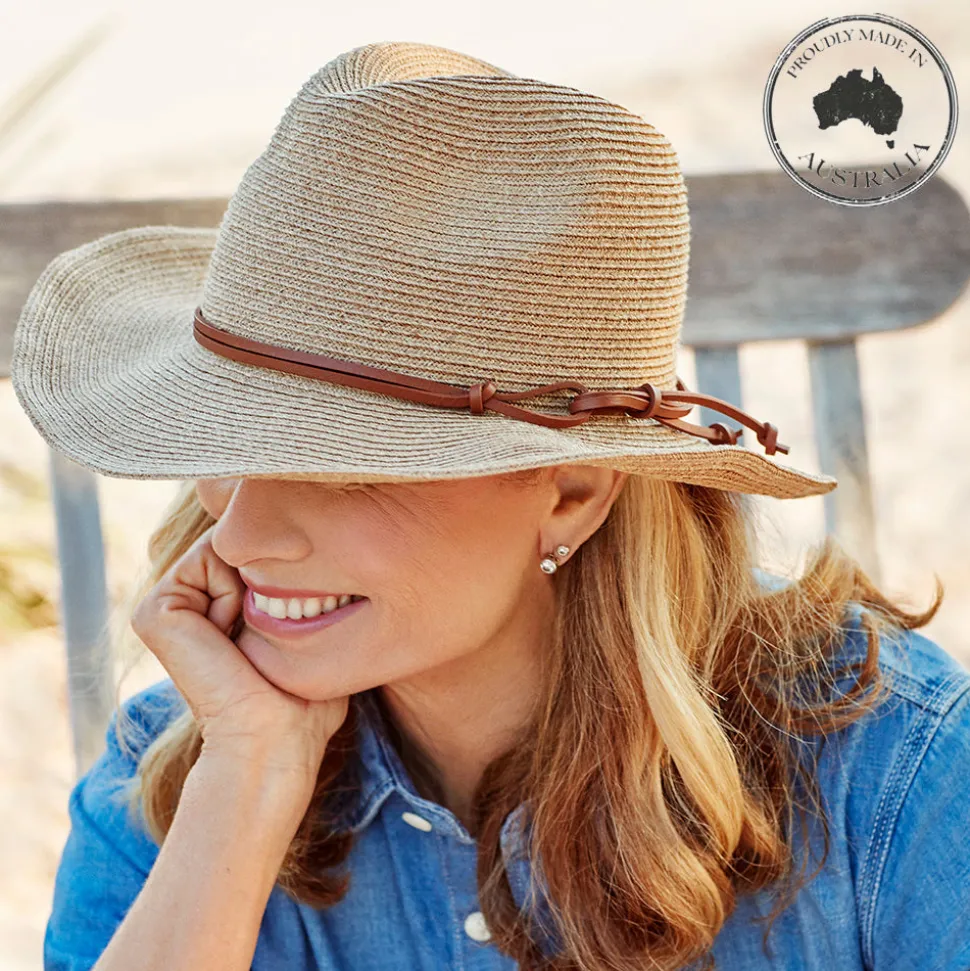 canopy_bay_by_deborah_hut_4-1.webp Canopy Bay by Deborah Hutton - Hat - Bedarra - Natural w Tan Trim