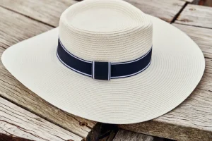 Canopy Bay by Deborah Hutton - Hat - Amalfi Flexibraid Wide BrimFedora - Ivory