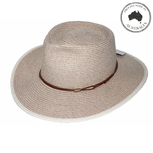 Canopy Bay by Deborah Hutton - Hat - Highland Fedora - Camel/Ivory