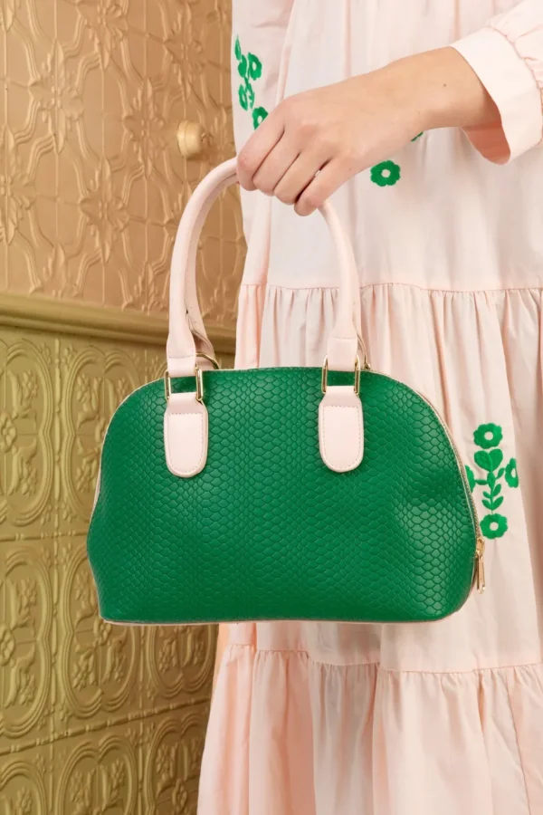 Coop - Hold My Handbag Bag - Green & Peach