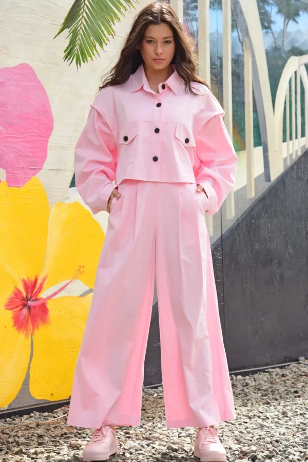 Coop - Wide Stride Pants - Pink FINAL SALE
