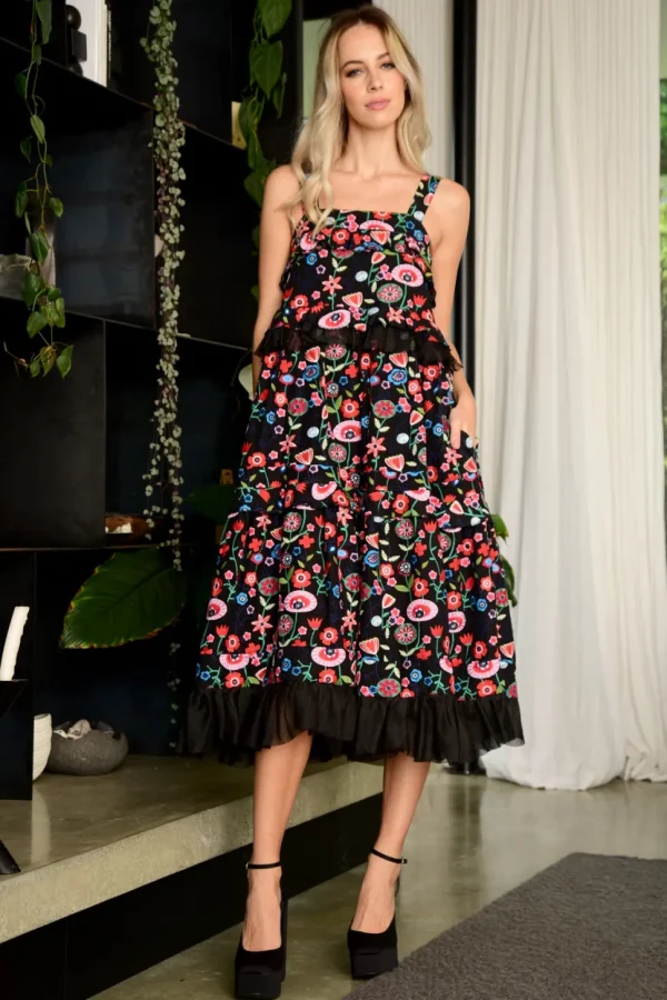 Cooper by Trelise Cooper - Dance The Night Away Dress - Black Multi FINAL SALE