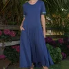 Curate - Dare to Flare Dress - Navy