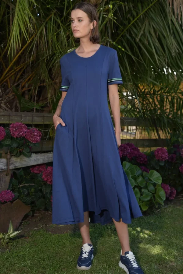 Curate - Dare to Flare Dress - Navy