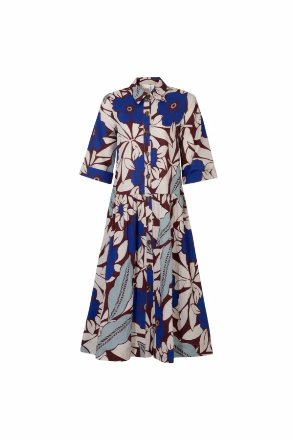 Curate - Shirty Summer Dress - Blue Floral FINAL SALE