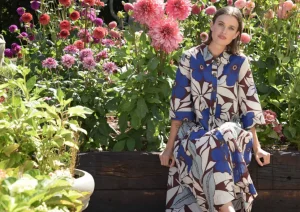 Curate - Shirty Summer Dress - Blue Floral FINAL SALE