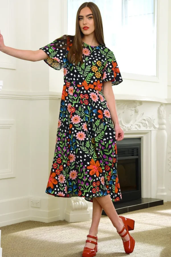 Curate - Swirl Story Dress - Flowers FINAL SALE