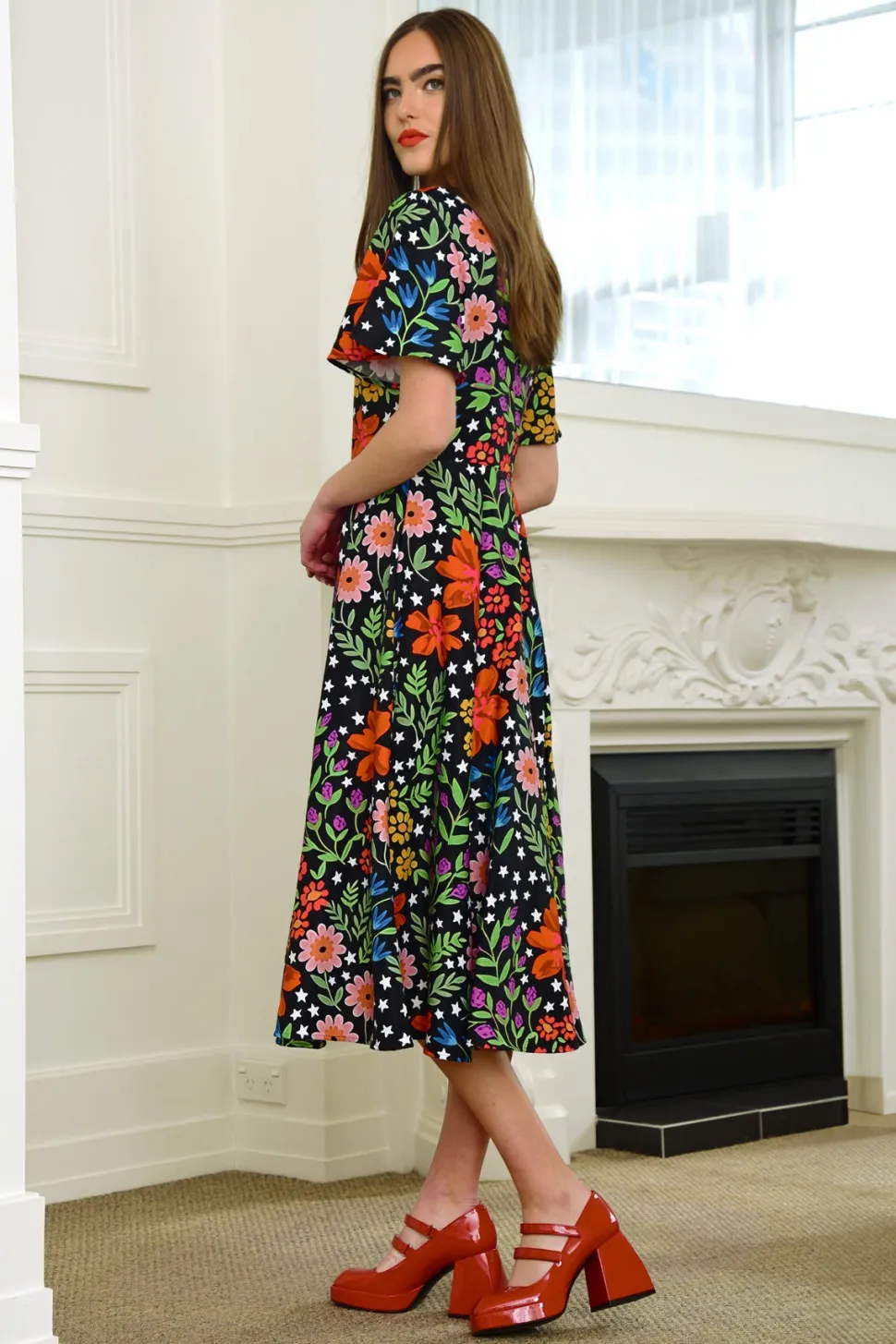 curate__swirl_story_dress_2.webp Curate - Swirl Story Dress - Flowers FINAL SALE