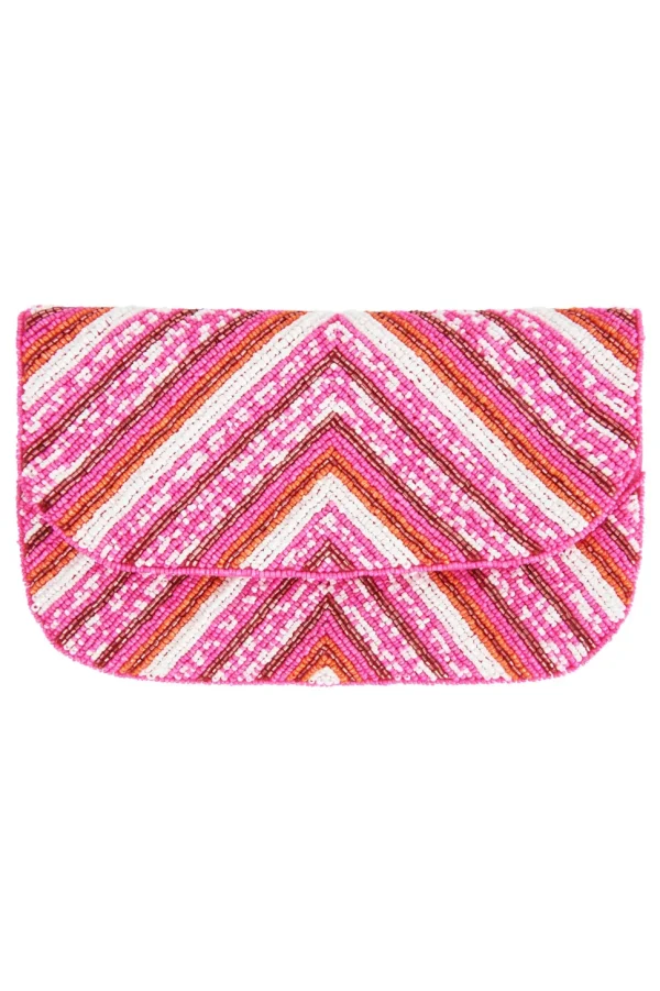 Eb & Ive - Elysian Clutch Bag - Rasberry