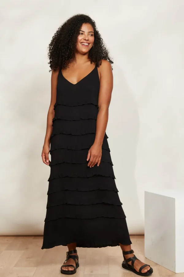 Eb & Ive - La Mer Frill Maxi Dress - Sable