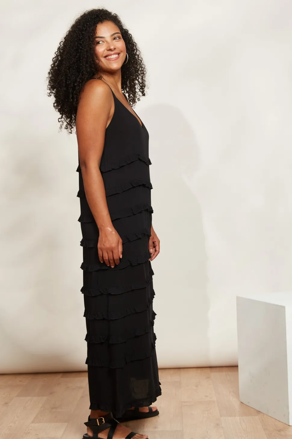 eb__ive__la_mer_frill_max_2.webp Eb & Ive - La Mer Frill Maxi Dress - Sable