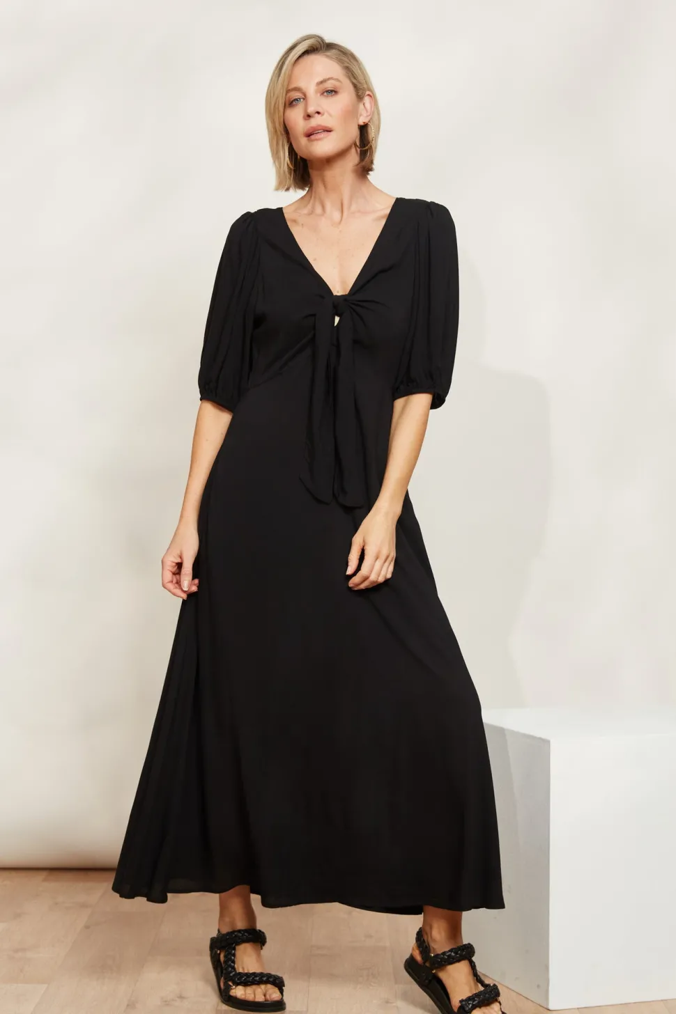 eb__ive__la_mer_tie_dress_0-1.webp Eb & Ive - La Mer Tie Dress - Sable