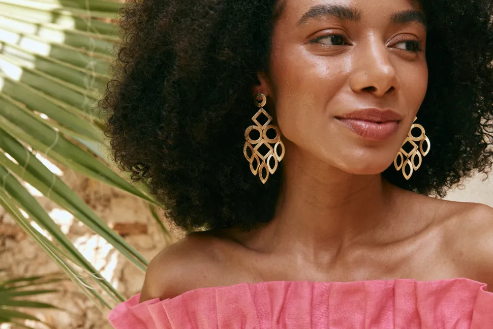 eb__ive__la_plage_earring_5.webp Eb & Ive - La Plage Earring - Gold Leaf, Drop FINAL SALE