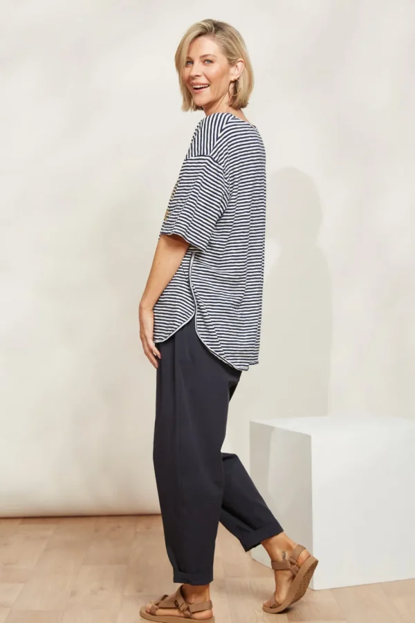 Eb & Ive - La Plage Tshirt - Indigo FINAL SALE