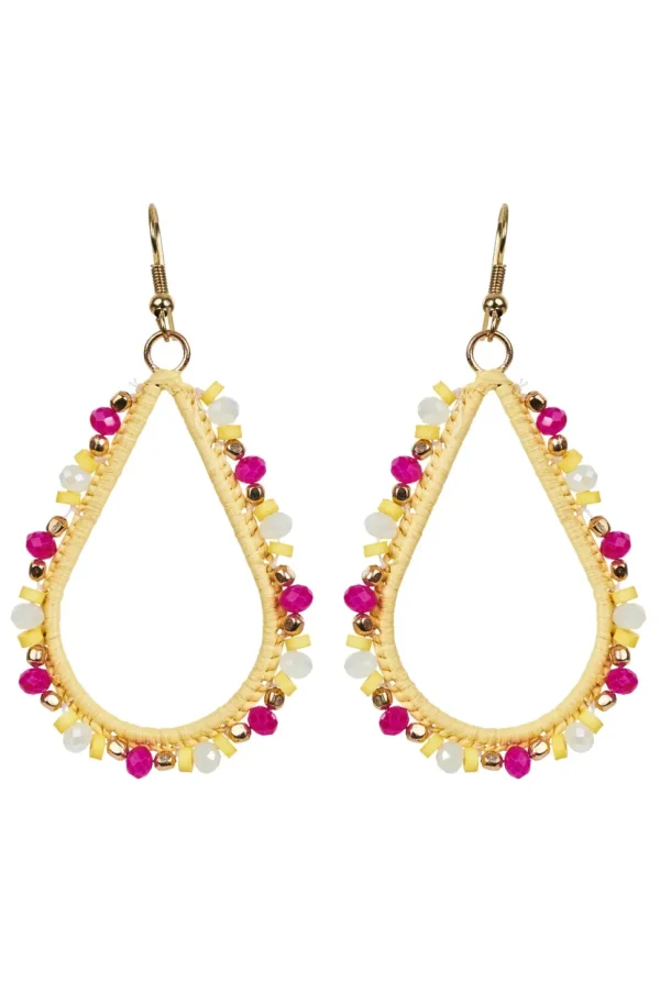 Eb & Ive - Mimosa Teardrop Earring - Honeycomb