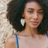 Eb & Ive - Mizu Leaf Earring - Silver or Gold FINAL SALE