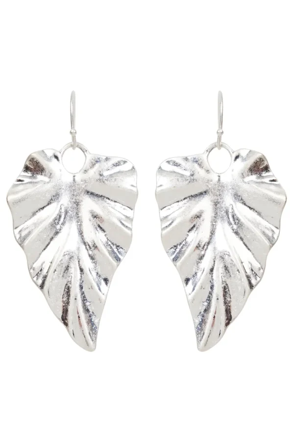 Eb & Ive - Mizu Leaf Earring - Silver or Gold FINAL SALE
