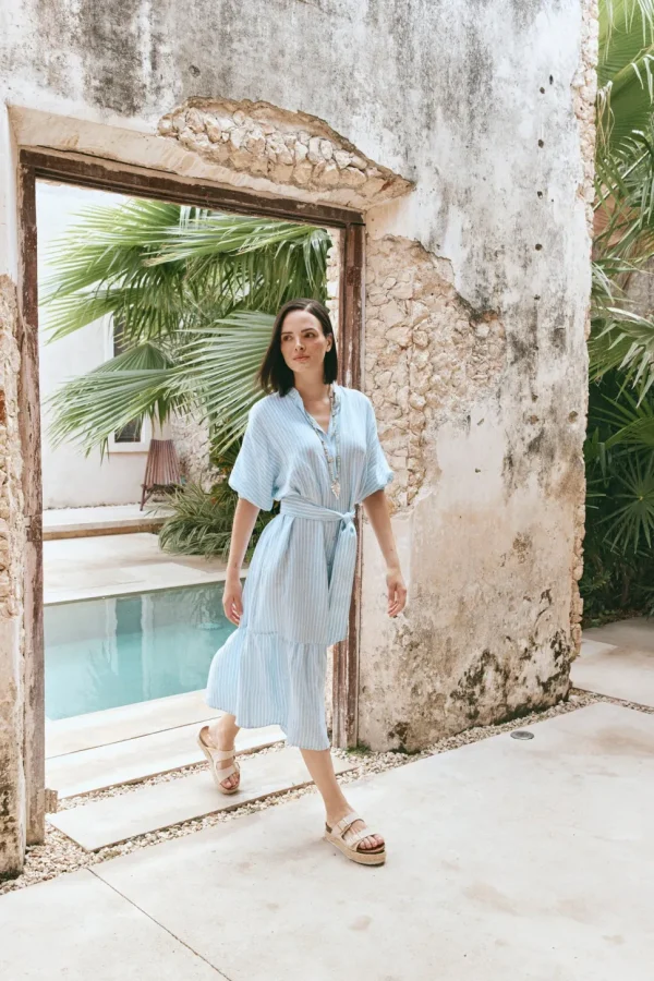 Eb & Ive - Sojourn Stripe Dress - Coast FINAL SALE