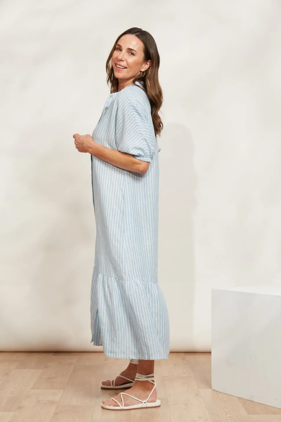 eb__ive__sojourn_stripe_d_5.webp Eb & Ive - Sojourn Stripe Dress - Coast FINAL SALE