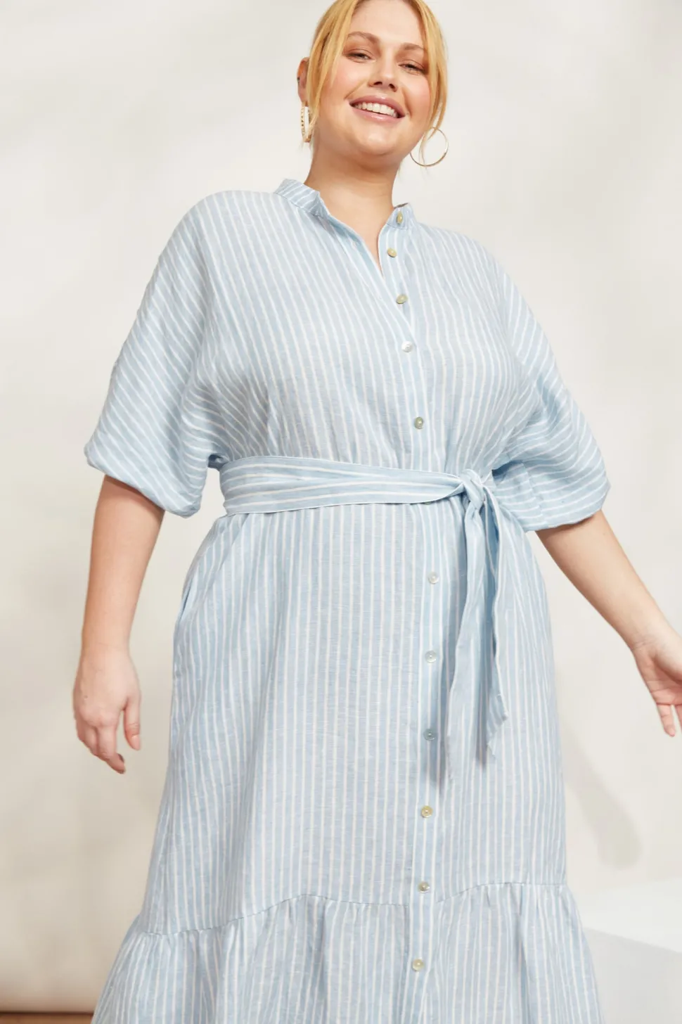 eb__ive__sojourn_stripe_d_8.webp Eb & Ive - Sojourn Stripe Dress - Coast FINAL SALE
