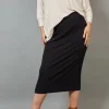Eb & Ive - Studio Jersey Skirt - Ebony Black FINAL SALE