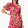 Elliat - Valentina One Shoulder Dress - Pink Multi