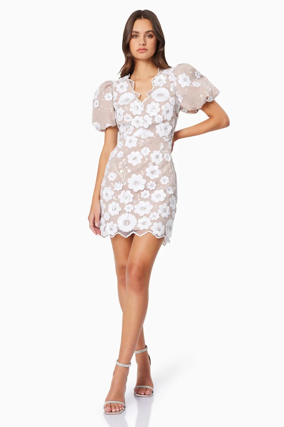 elliatt__elodie_mini_dres_3.webp Elliatt - Elodie Mini Dress - Ivory Nude
