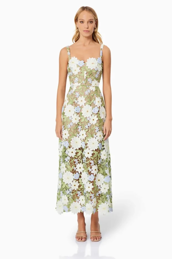 Elliatt - Flora Lace Midi Dress - Multi