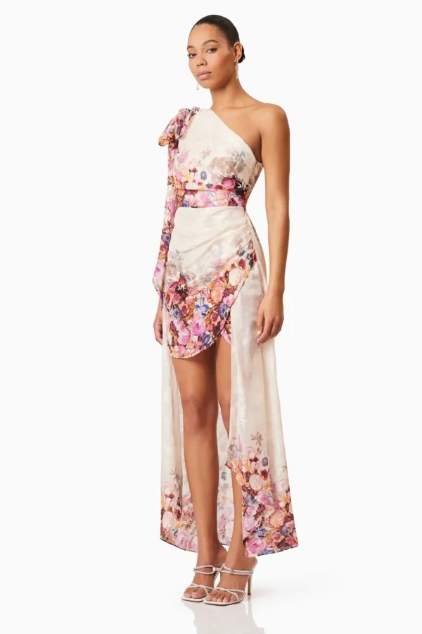 Elliatt - Perla Hi Lo Gown Dress - Floral Multi