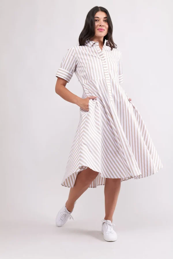 Foil - Award Winning Dress - Sand Stripe CFO7875