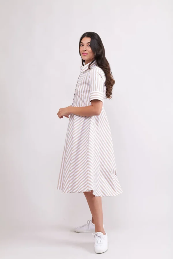 Foil - Award Winning Dress - Sand Stripe CFO7875