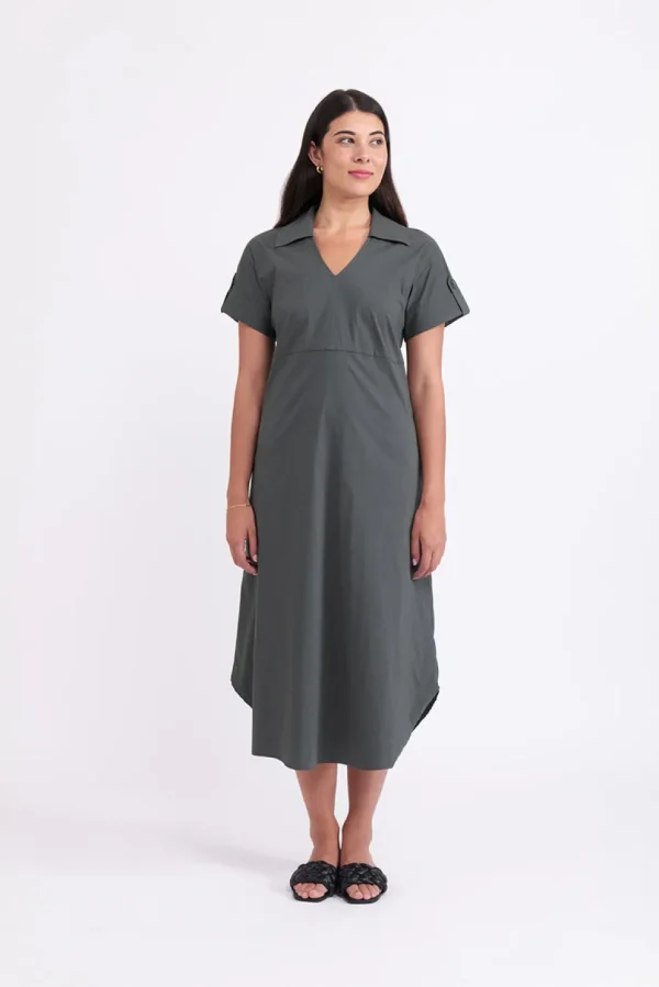 Foil - Easy Going Dress - Viridian CFO7814