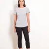 Foil - Fuss Free Trapeze Taper Capri Pant - Black CFO4901