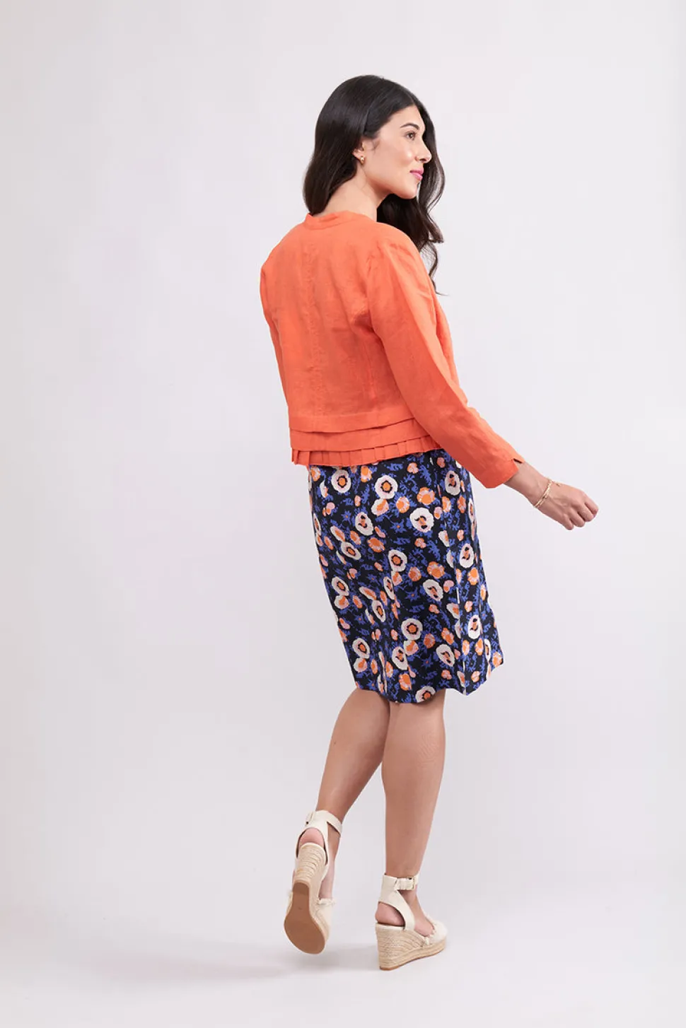 foil__pleat_dreams_shift__2.webp Foil - Pleat Dreams Shift Dress - Nectarine CFO7895