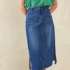 Haven - Dalton Denim Skirt - Indigo