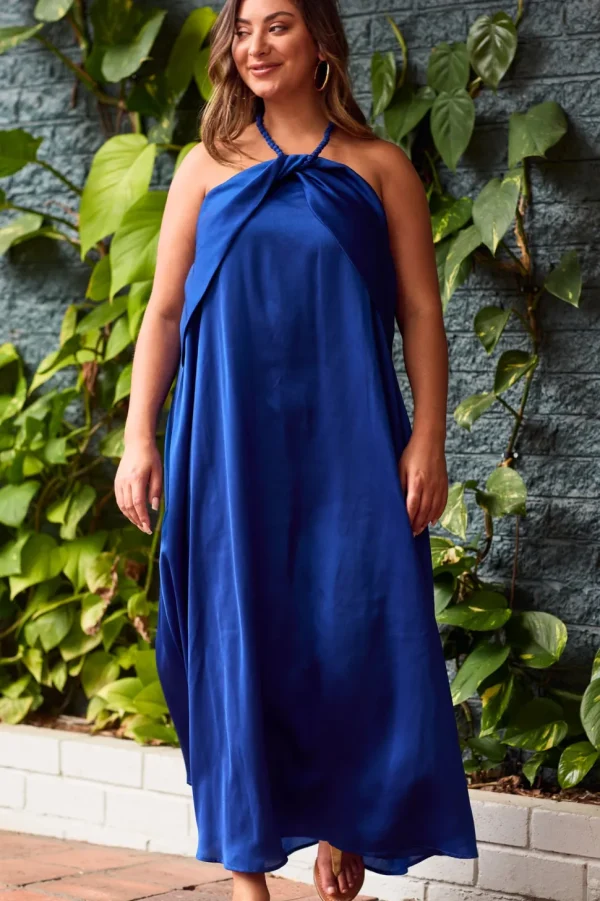 Haven - Portofino Halter Maxi Dress - Lago FINAL SALE