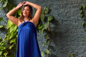 Haven - Portofino Halter Maxi Dress - Lago FINAL SALE