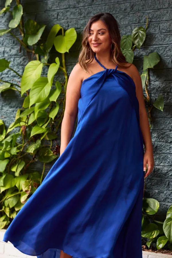 Haven - Portofino Halter Maxi Dress - Lago FINAL SALE