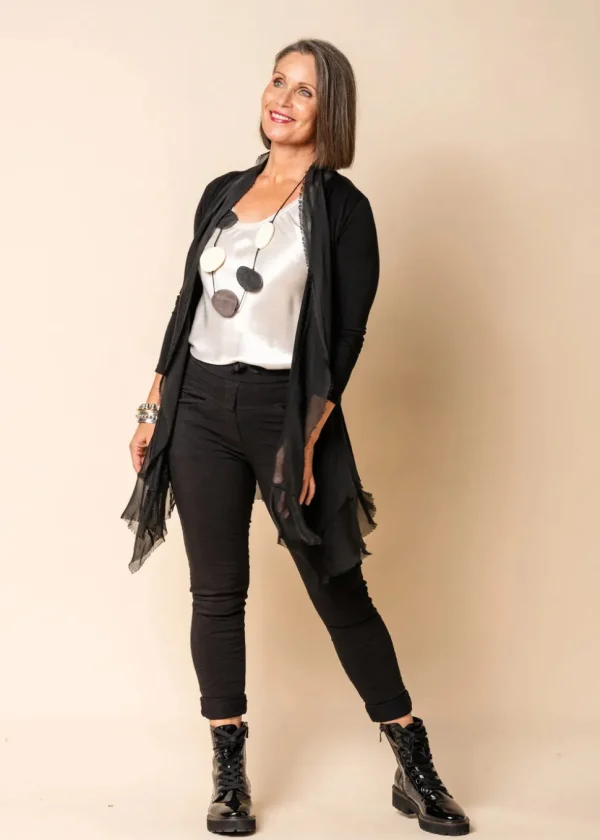 Imagine - Black Lina Silk Jacket 10MM2711
