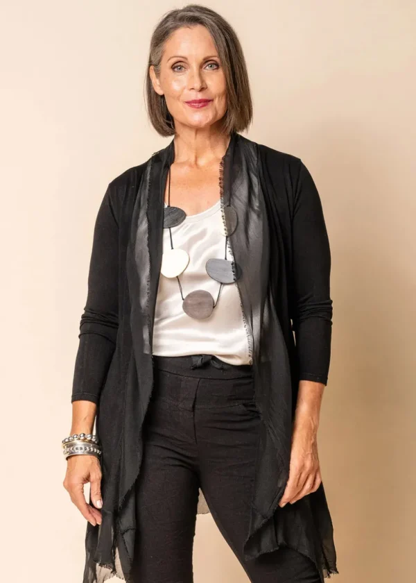 Imagine - Black Lina Silk Jacket 10MM2711