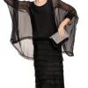 Imagine - Black Onyx Candie Dress Silk Ruffle Layers 10IM3862